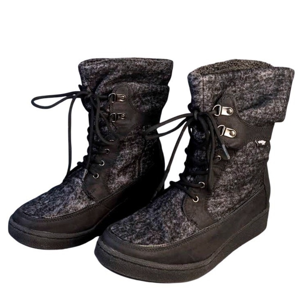 Rocket‎ Dog "Pilot" Combat Boots ~ Charcoal Gray Cuffed Style ~ Women's Size 9.5